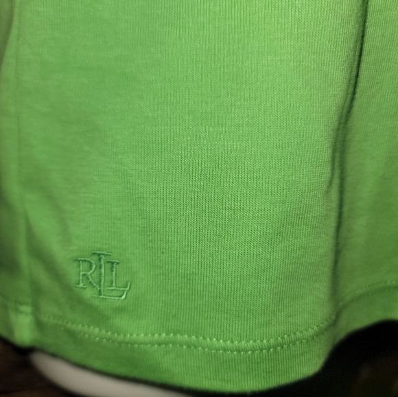 Lauren Ralph Lauren Shirt  Short Sleeve color green good condition - Picture 6 of 6